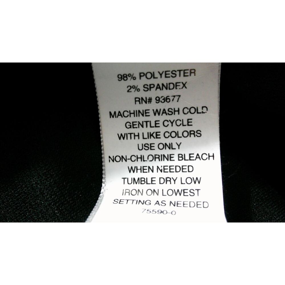 Liz Claiborne Black Jumpsuit Side Pockets 3/4 Sleeves-Women's 2XL NWT RTL $89 - Picture 6 of 9